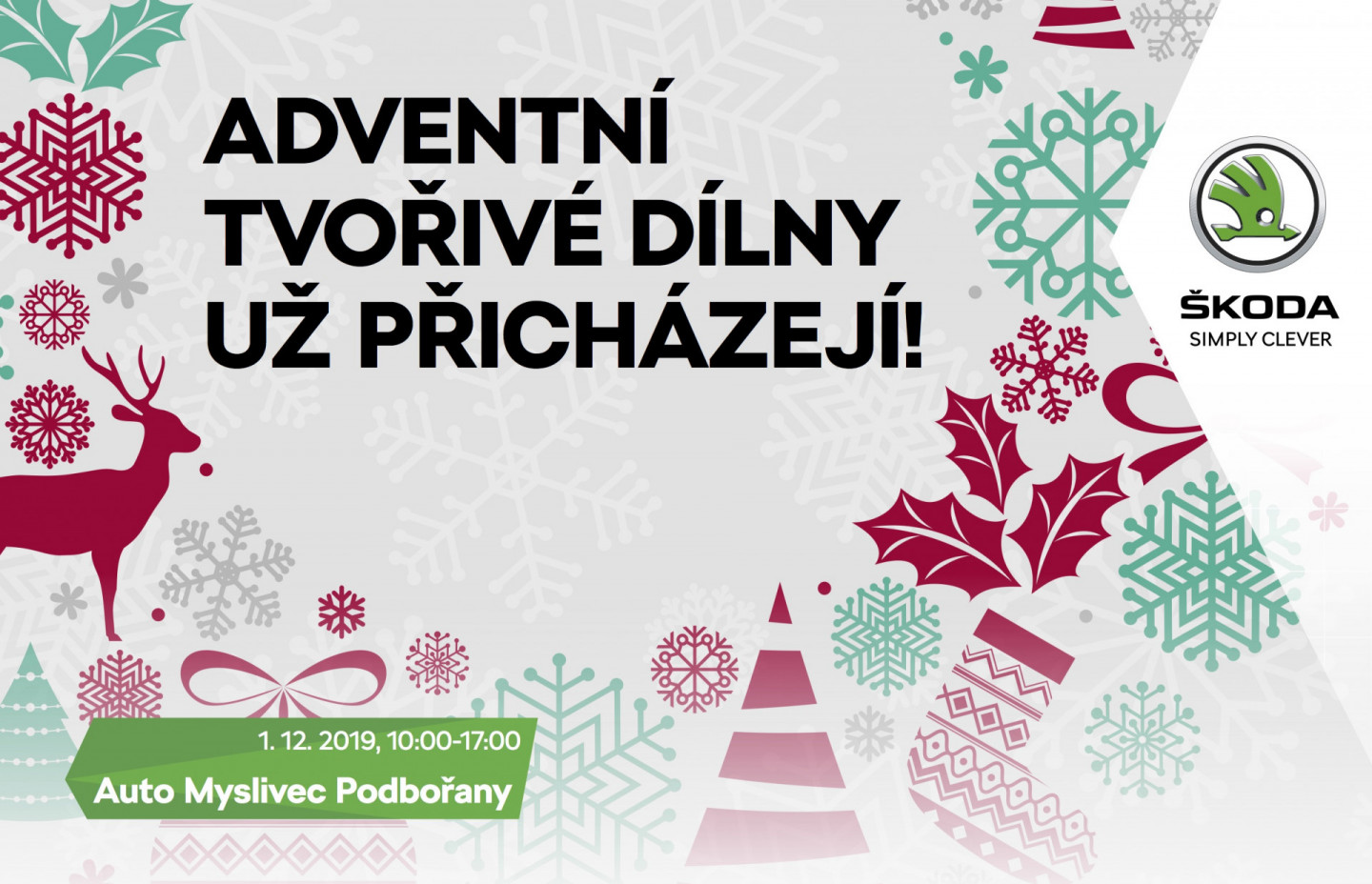 Adventní kreativní dílny jsou tu! A navíc - hokejová autogramiáda v Podbořanech